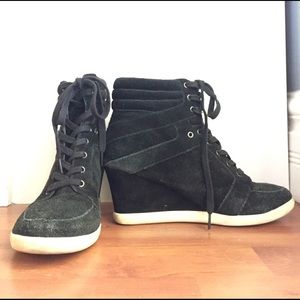 Black Steve Madden Tennis Shoe Wedges