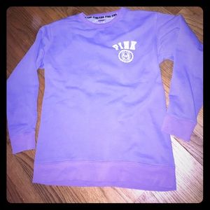 🎀 VS PINK lilac crew neck sweatshirt XS 🎀