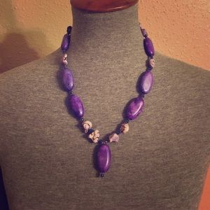 Purple necklace