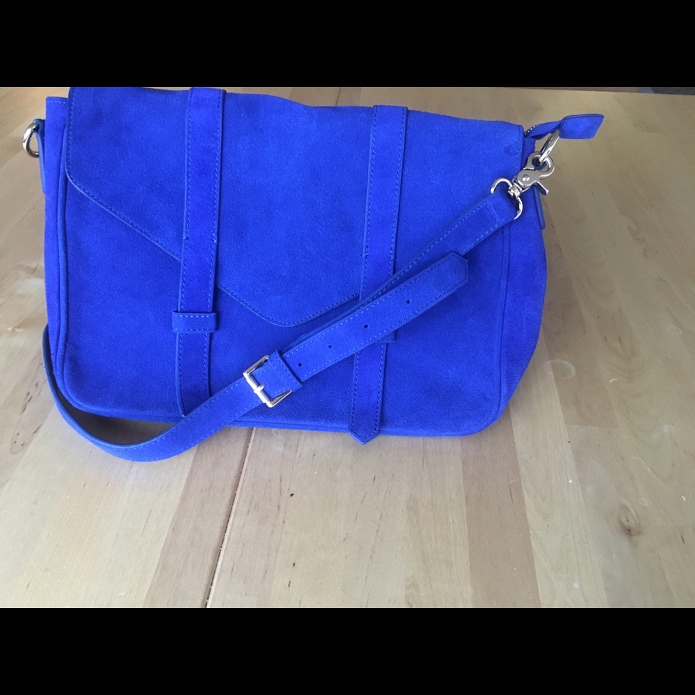 Blue Suede Violetta Soho Messenger Bag