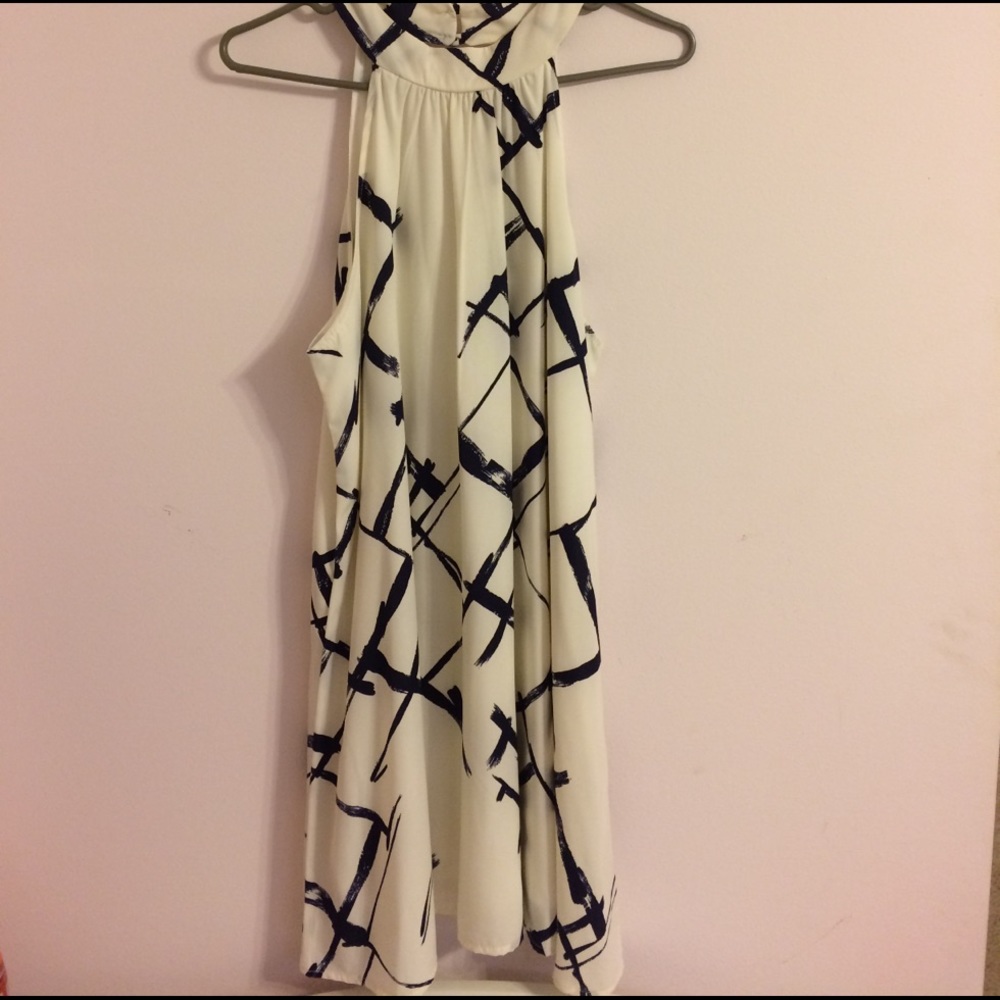 High neck summer dress