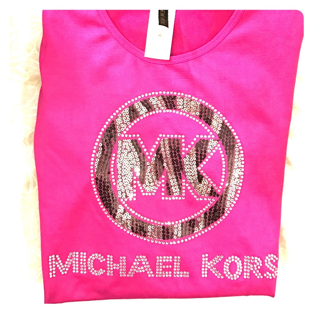 Michael Kors Pink Long Sleeve Top