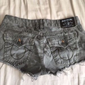 True Religion Camo Shorts