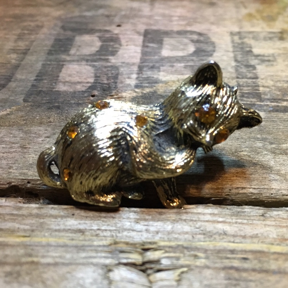 Vintage Cat Brooch