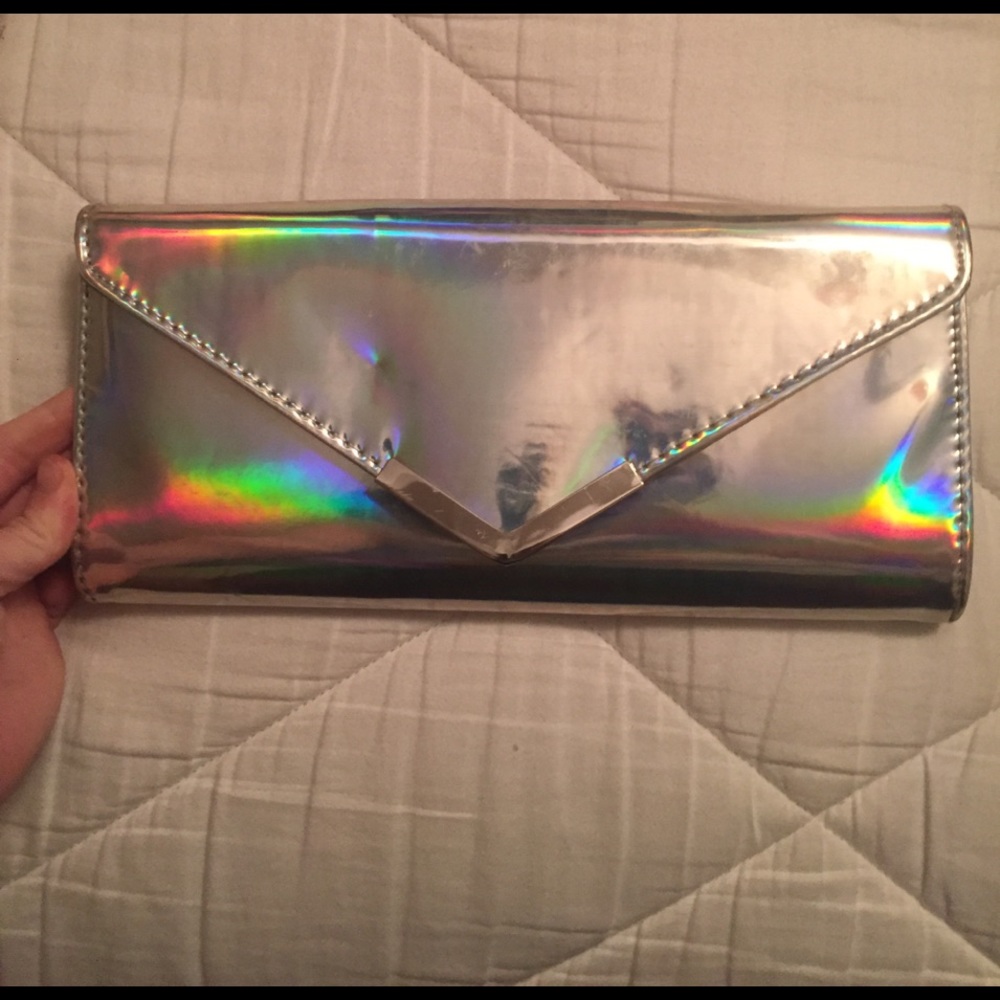 iridescent clutch/satchel
