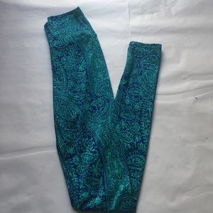 KTOO LEGGINGS BLUE&TEAL SKINNY LEGGINGS SMALL