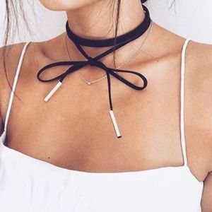 BRAND NEW BLACK TIE CHOKER