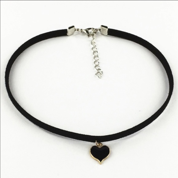 Jewelry - Black Heart Choker Necklace