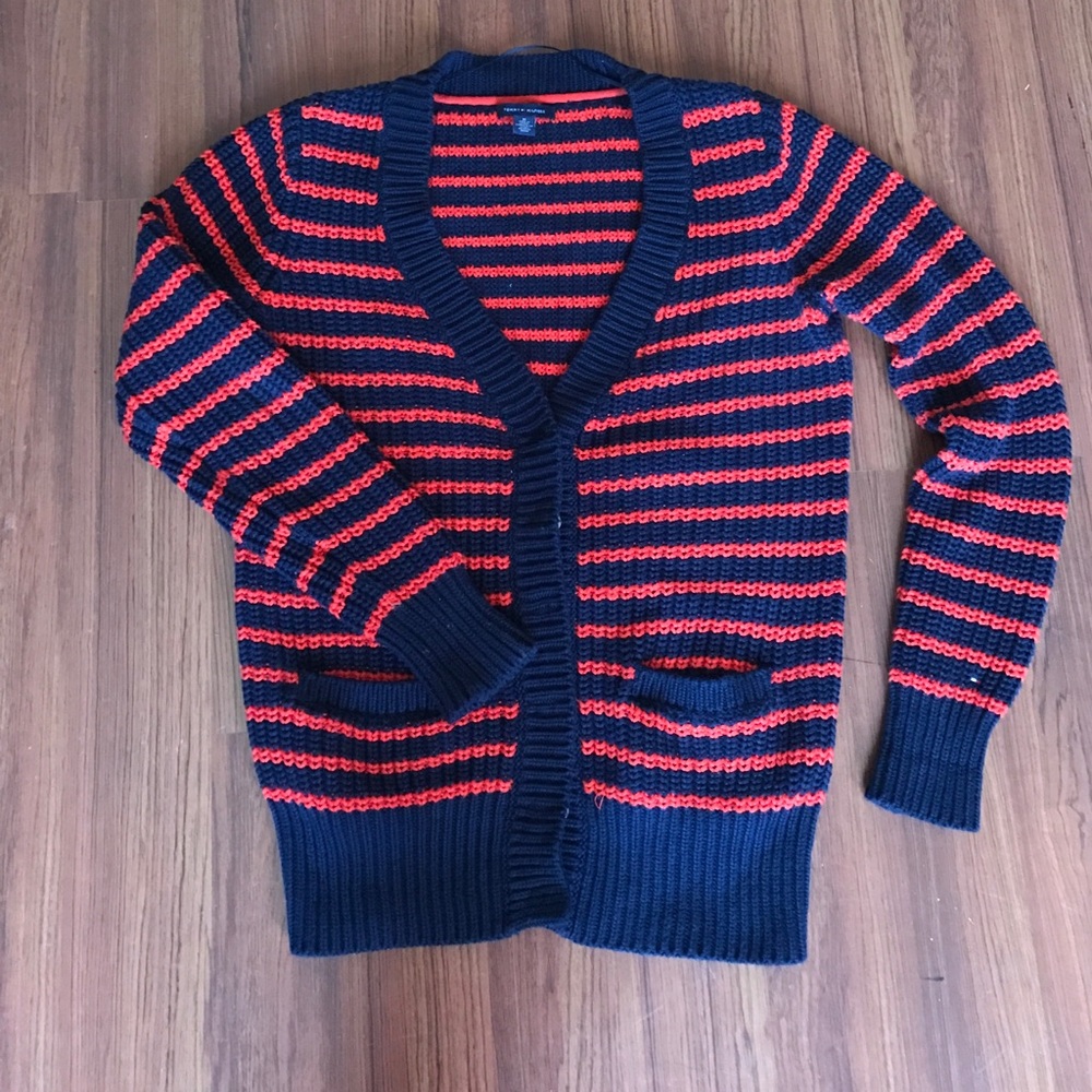 Tommy Hilfiger cardigan sweater very thick