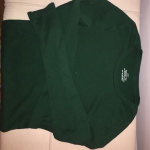Jcrew forest green perfect fit LS