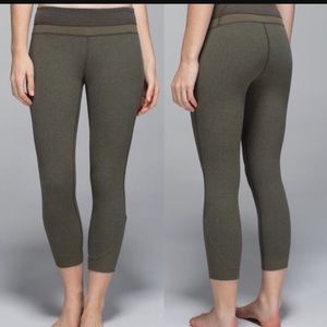 Lululemon green refine crop