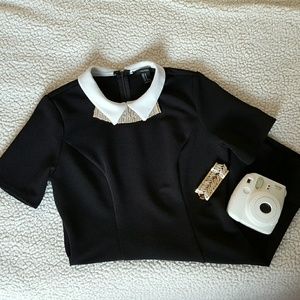 Forever21 collared skater dress