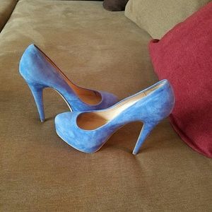 Blue Suede Heels
