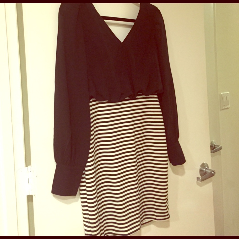 Black and white dress