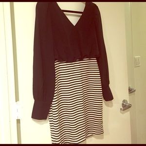 Black and white dress