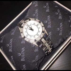 Bulova silver watch