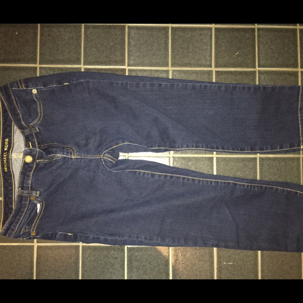 MICHAEL KORS CAPRI DADK WASH JEANS SIZE 4