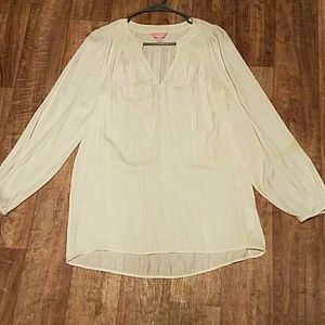 Lilly pulitzer white/cream elsa top