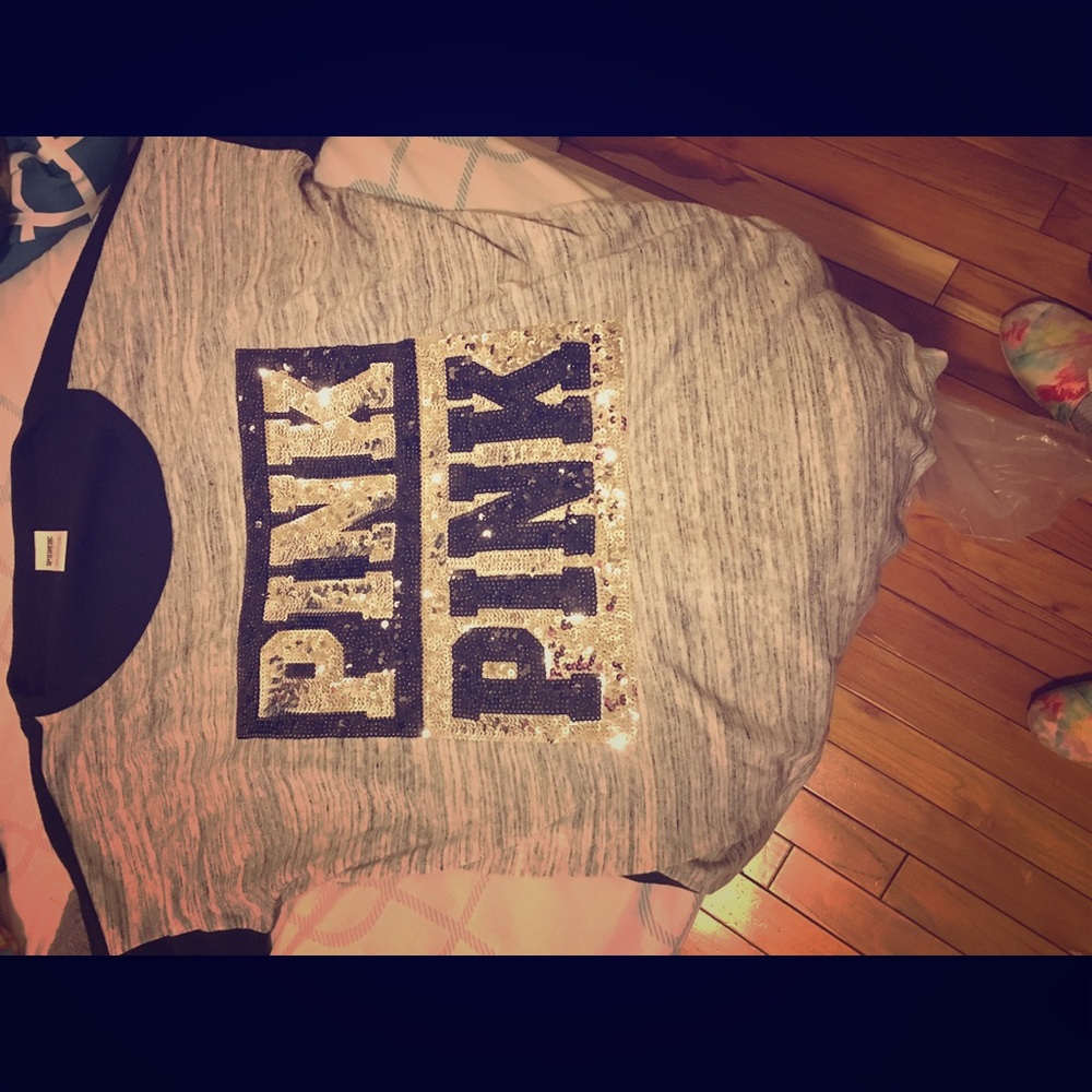 Victoria secret PINK long sleeve sequin shirt