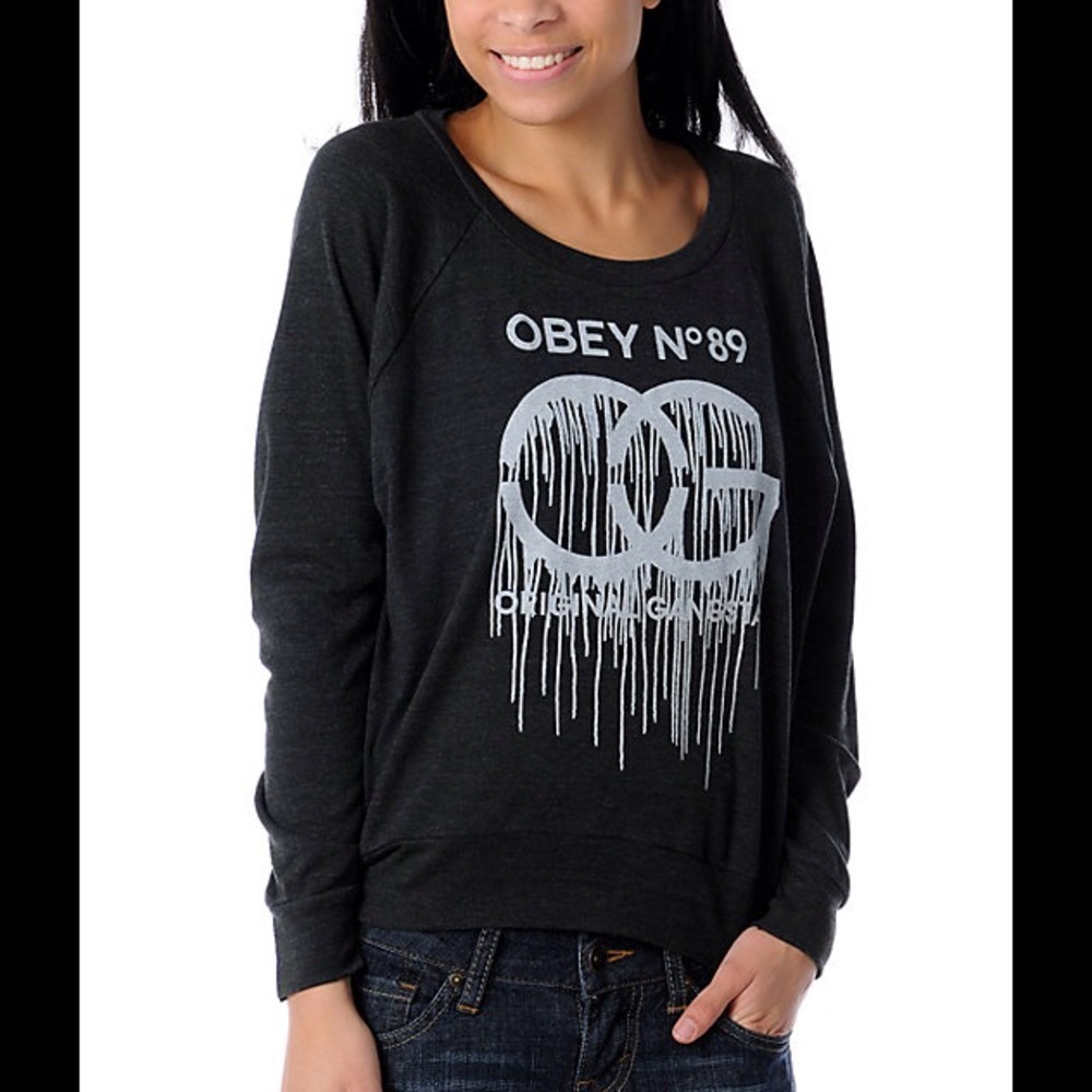 Obey No. 89 Original Gangstas light sweatshirt.