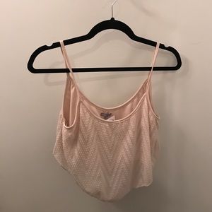 Charlotte Russe cream crop top