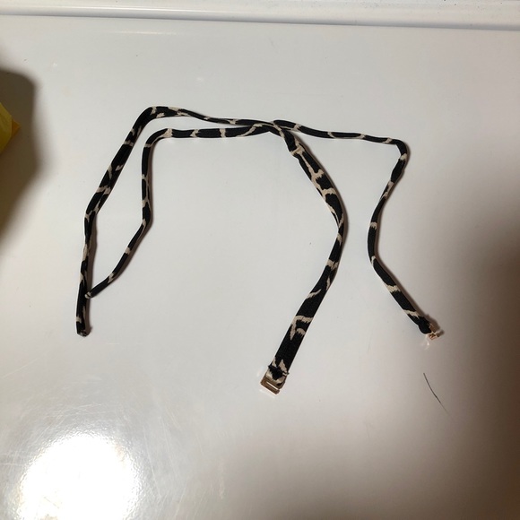 VS GIRAFFE PRINT SWIM SUIT BLACK TAN 36C - Picture 3 of 3