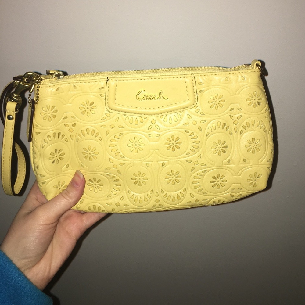 SOLD Yellow Coach Clutch