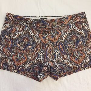 J. Crew Paisley Shorts