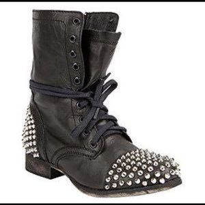 Steve Madden studded combat boots