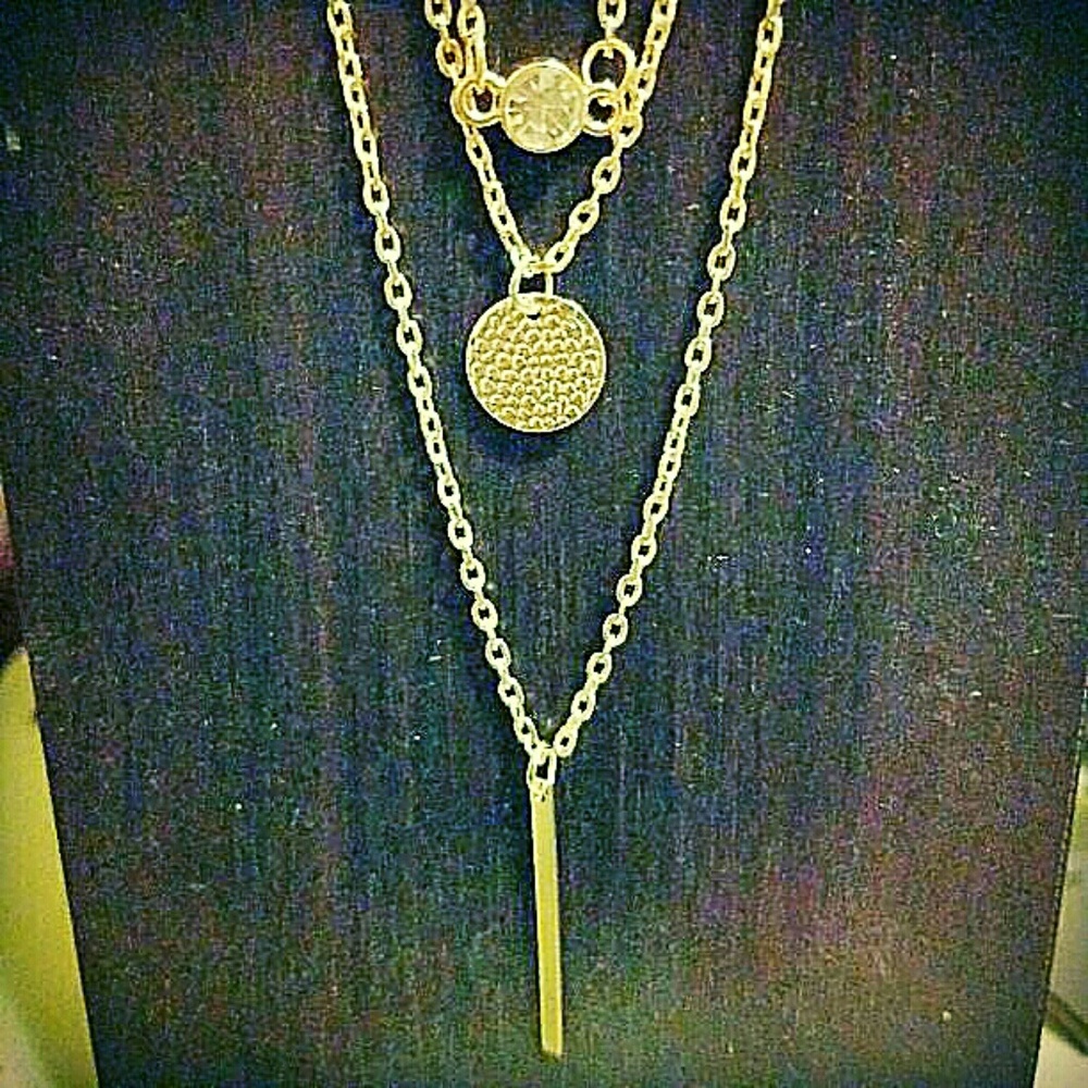 New item! 3 layered pendant necklace