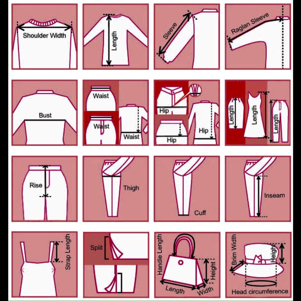 How I take clothing measurements.