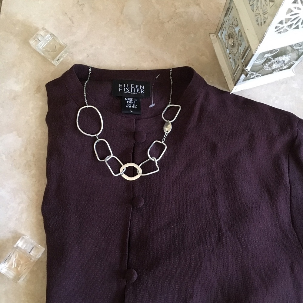 Eileen Fisher Brown Silk