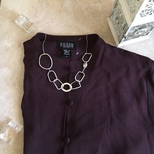 Eileen Fisher Brown Silk