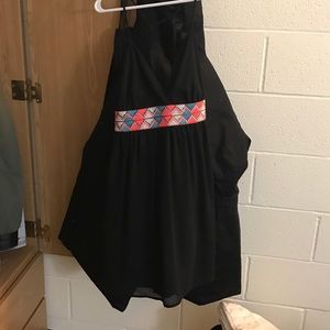 Black dress with cool design in front