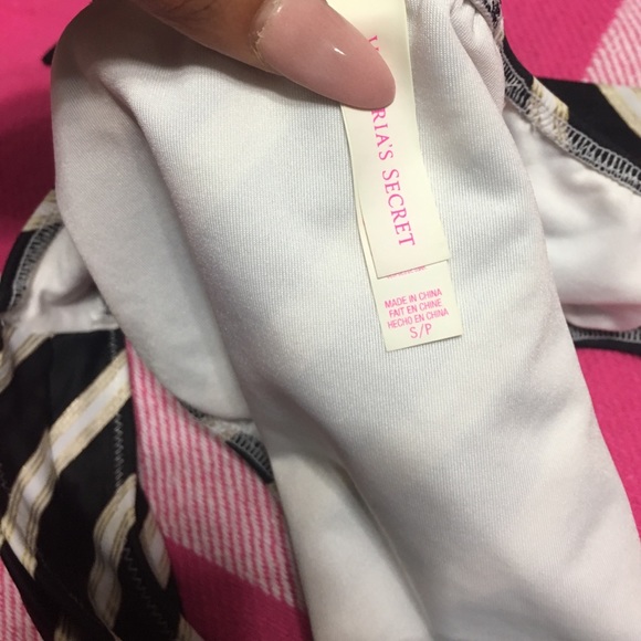 VS swim suit black , white and gold stripes - Picture 3 of 3