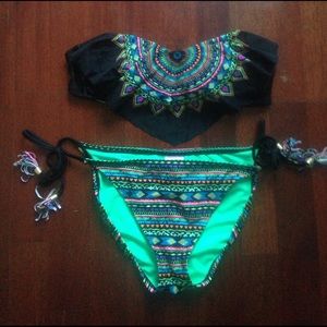 Aztec Bikini top & bottom. Barely worn.