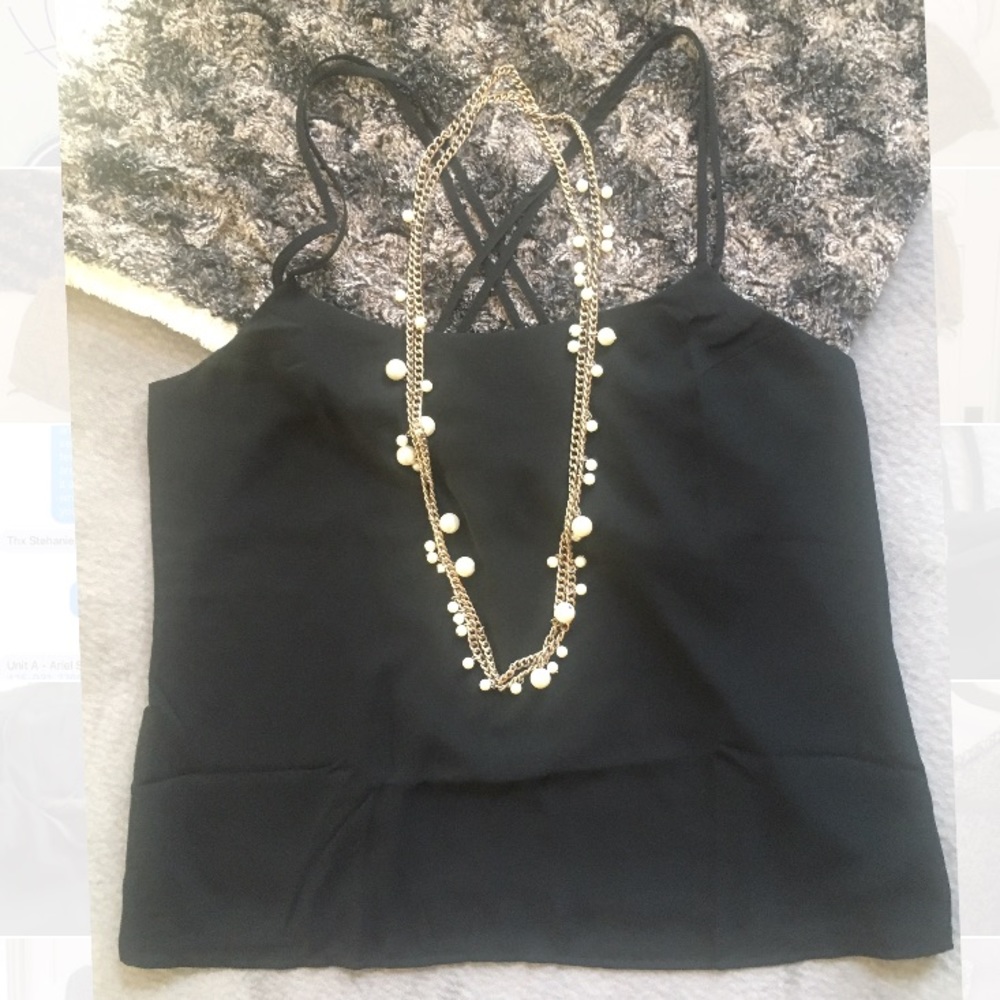 Banana Republic Double Cross Shift Tank