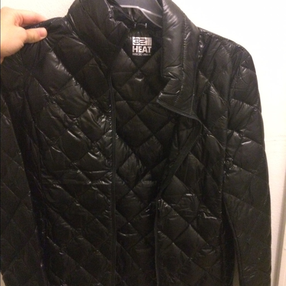 Black puffer jacket