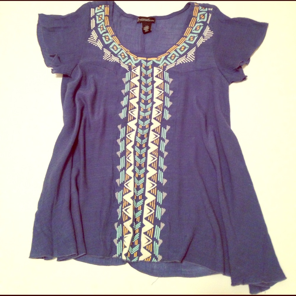 Tribal print top