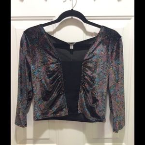 Velvet Ecoté Crop Top