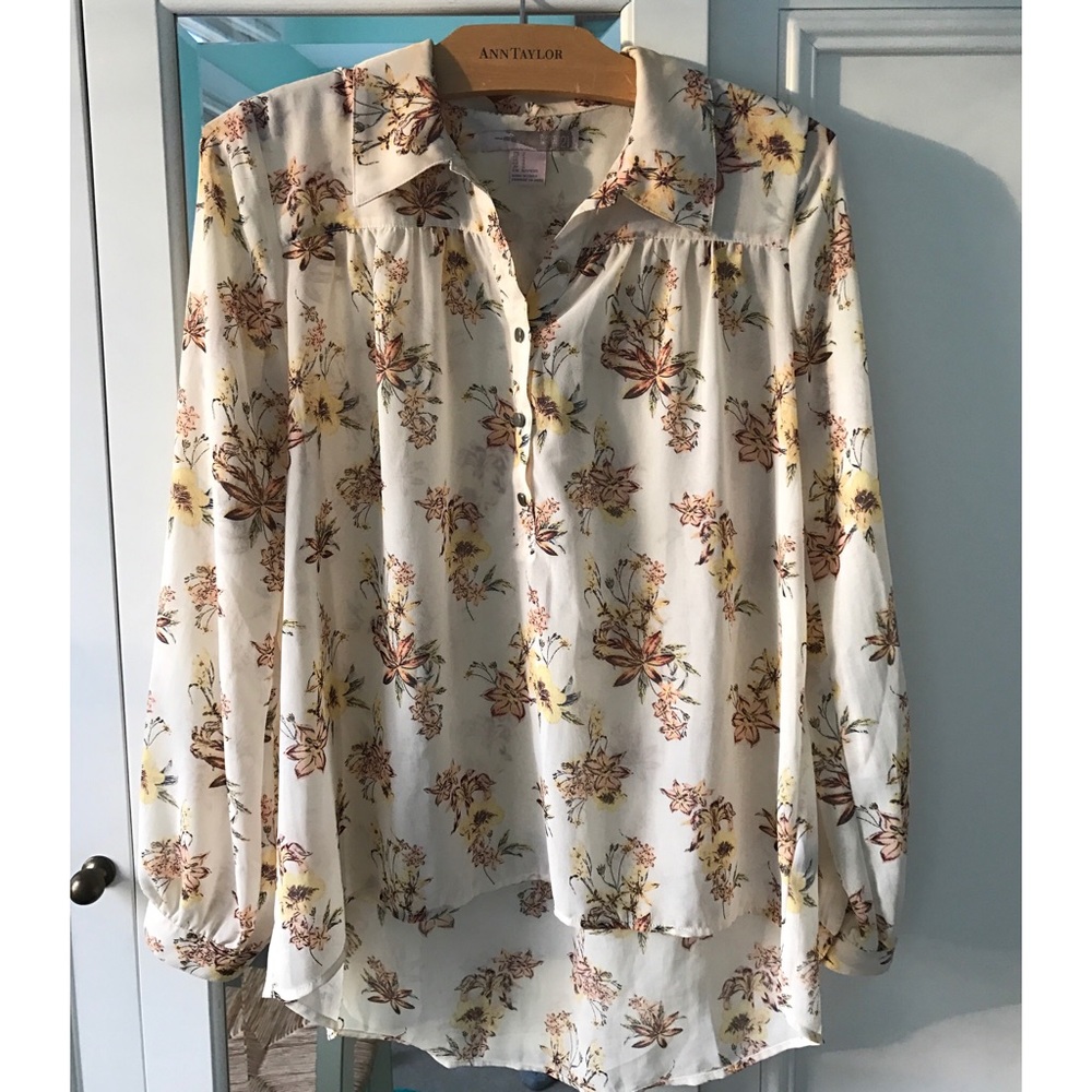 F21 sun flower blouse
