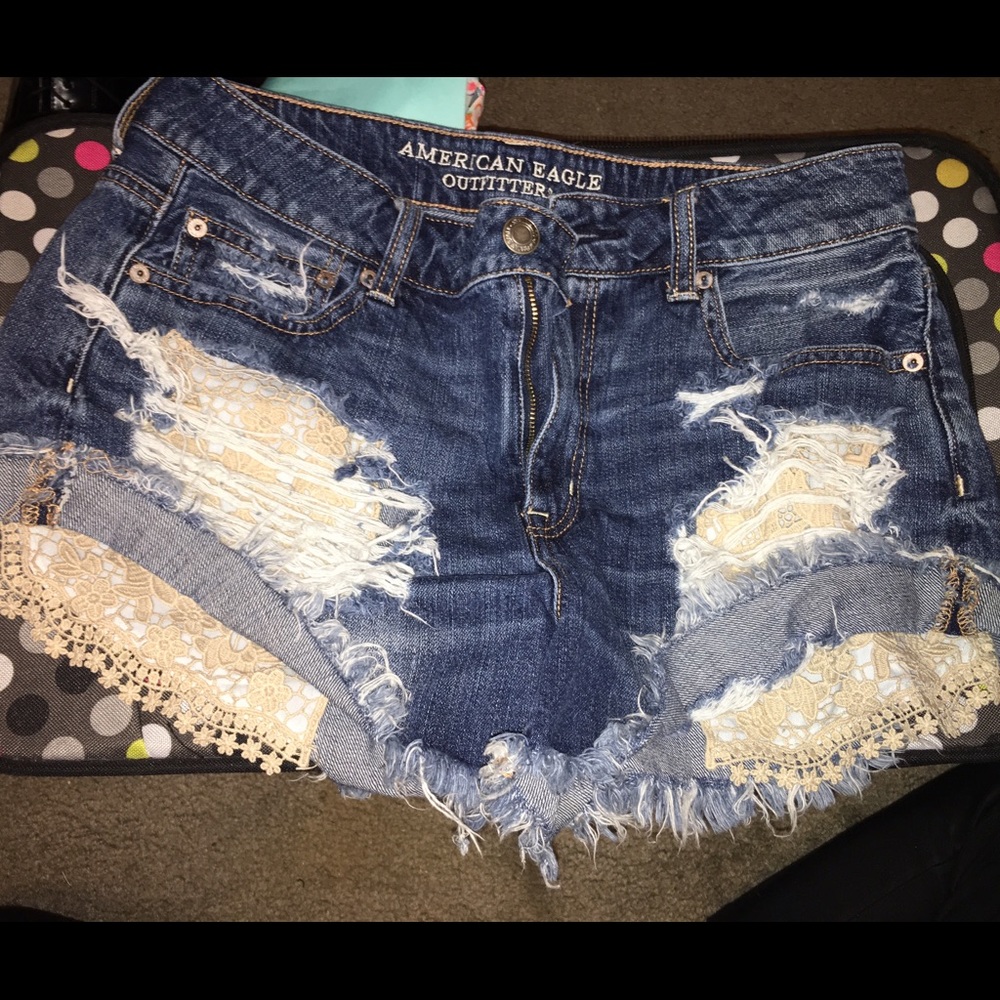 American eagle ripped shorts size 10!