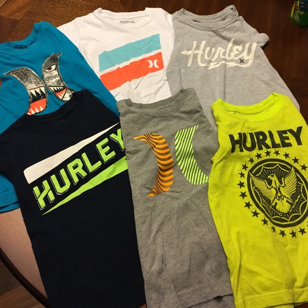 Lot of boys Hurley tee shirts