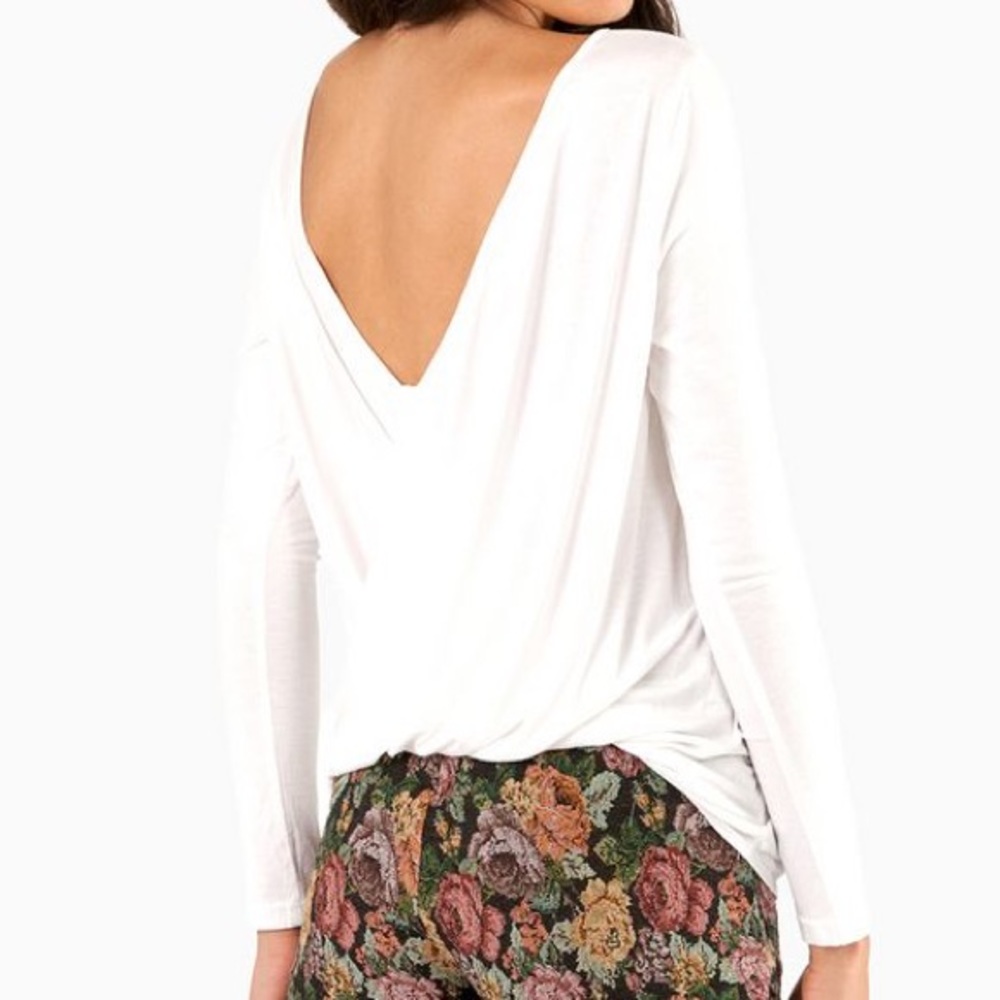 White low back top