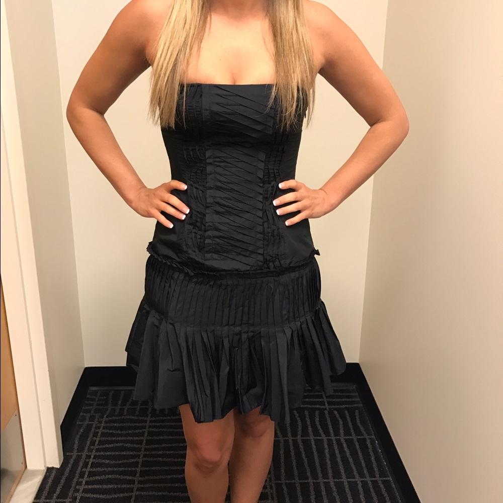 BCBG strapless cocktail dress size 4. Never worn.