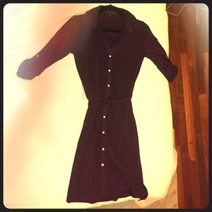 Dark purple midi dress