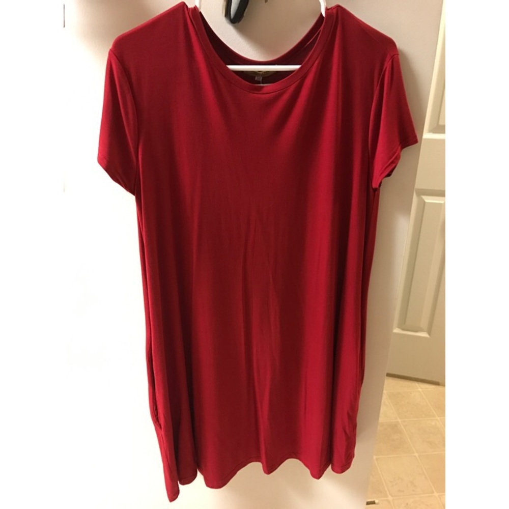Red Piko dress