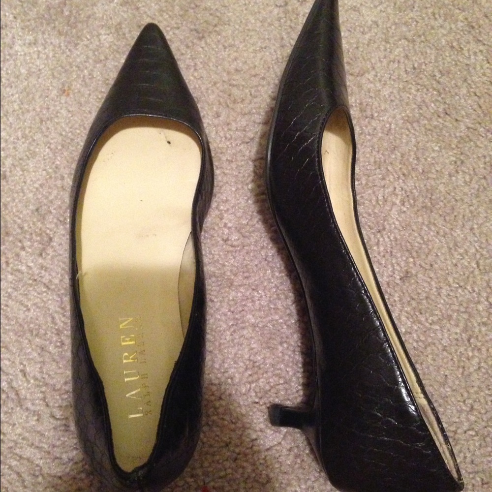 Brown pumps