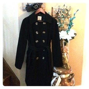 Old Navy Black Double Breasted Trench coat.