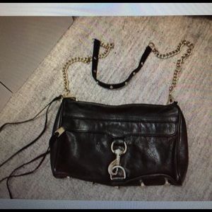 Rebecca Minkoff MAC crossbody/clutch gold/black